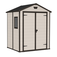 Keter Manor beis - Caseta de jard&iacute;n - Con ventana lateral - 185x152x226 cm