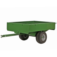 Francini FQ4 - Remolque de acero para tractor cortac&eacute;sped - 120x90(h 25 cm)