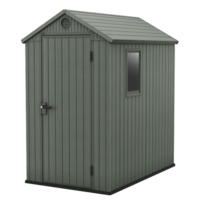 Keter Darwin verde - Caseta para herramientas - Con ventana lateral - 125.8x184.5x205.1 cm