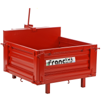Francini P 100 - Caj&oacute;n de transporte para tractor - Basculante - 3 laterales abatibles