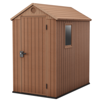 Keter Darwin marr&oacute;n - Caseta para herramientas - Con ventana lateral - 125x184.5x205 cm