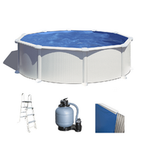 Gre Atlantis Redonda &Oslash;460 x 132cm - Piscina desmontable de acero