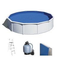 Gre Fidji Redonda &Oslash;350 x 120 cm - Piscina desmontable de acero