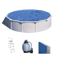 Gre Atlantis Redonda &Oslash;550 x 132cm - Piscina desmontable de acero