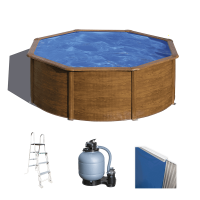 Gre Pacific Redonda &Oslash;350 x 120 cm - Piscina desmontable de acero