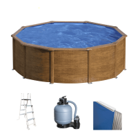 Gre Pacific Redonda &Oslash;460 x 120 cm - Piscina desmontable de acero