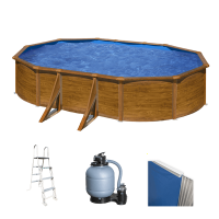 Gre Pacific Ovalada 500x300x120cm - Piscina desmontable de acero