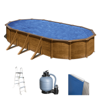 Gre Pacific Ovalada 730x375x120cm - Piscina desmontable de acero