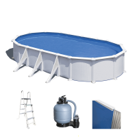 Gre Atlantis Ovalada 730x375x132cm - Piscina desmontable de acero