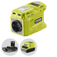 Ryobi RY18BI150B-0 - Inversor 18V 2Ah - Potencia 150 W - Funci&oacute;n cargador de bater&iacute;as