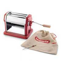 Imperia Gran Gourmet Rojo - M&aacute;quina para hacer pasta manual INOX