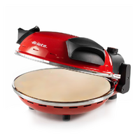 Ariete 0909 Rojo - Horno eléctrico para pizza - Piedra refractaria