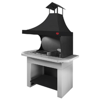 Edilmark Fal&ograve; - Barbacoa de acero de le&ntilde;a y carb&oacute;n