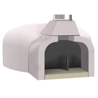 Edilmark FR 95 - Horno de le&ntilde;a de empotrar con superficie de cocci&oacute;n 76x81 cm
