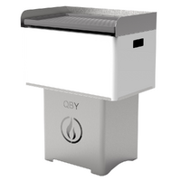 Linea VZ QBY blanco - Barbacoa pirol&iacute;tica de pellets port&aacute;til