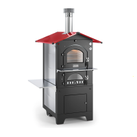 Fontana Rosso - Horno de le&ntilde;a para exteriores 80X45 cm