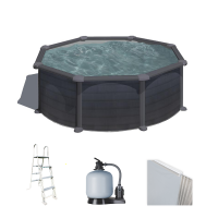 Gre Granada Redonda &Oslash;350 x 132 cm - Piscina desmontable de acero