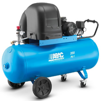 ABAC PRO A39B 200 CT3 - Compresor de aire el&eacute;ctrico trif&aacute;sico de correa silencioso - Motor 3 HP - 200 L