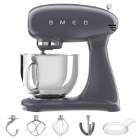 Smeg Full Color Gris - Amasadora Planetaria - Cuba de acero inoxidable de 4,8 litros