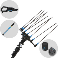 Campagnola Hercules 6 ECO Plug-in - P&eacute;rtiga de carbono de 230 cm - Vareador el&eacute;ctrico de bater&iacute;a - 21V 5Ah