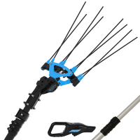 Campagnola Icarus V1 ECO Plug-in - P&eacute;rtiga de aluminio de 150-220 cm - Vareador de aceitunas el&eacute;ctrico de bater&iacute;a