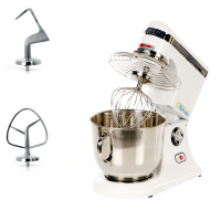 Euromech EPM 5 - Amasadora planetaria de velocidad variable - Cuba de acero inoxidable 5L