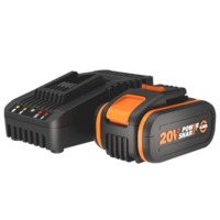 Worx WA3604 - Starter Kit bater&iacute;a 20V/4Ah + Cargador de bater&iacute;as r&aacute;pido