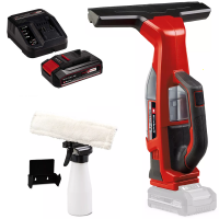Einhell BRILLIANTO - Limpiacristales de bater&iacute;a - Aspirador de gotas port&aacute;til - 18V/2,5Ah
