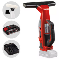 Einhell BRILLIANTO - Limpiacristales de bater&iacute;a - Aspirador de gotas port&aacute;til - 18V/2,5Ah