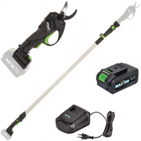 Ribimex PRBAT20/SEC - Tijeras el&eacute;ctricas de poda con p&eacute;rtiga 147-203 cm - 20V/4Ah