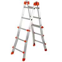 Gierre Peppina AL010DS - 2x6 pelda&ntilde;os, 2,71 m - Escalera telesc&oacute;pica de aluminio