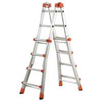 Gierre Peppina AL020DS - 2x8 pelda&ntilde;os, 4,70 m - Escalera telesc&oacute;pica de aluminio