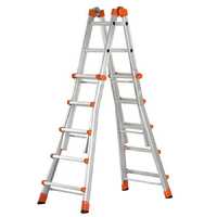 Gierre Peppina AL040DS - 2x10 pelda&ntilde;os, 5,70 m - Escalera telesc&oacute;pica de aluminio