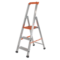 Gierre Stabila AL700DS - 3 pelda&ntilde;os, 1,23 m - Escalera de aluminio con caballete