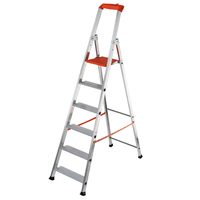 Gierre Stabila AL730DS - 6 pelda&ntilde;os, 1,96 m - Escalera de aluminio con caballete