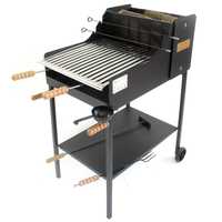Cruccolini Fuocone Inox - Barbacoa de le&ntilde;a y carb&oacute;n de hierro artesanal