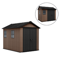 Keter Newton plus 759/975 - Caseta de jard&iacute;n - Con puerta de doble hoja y ventanas