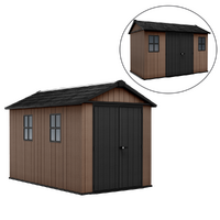 Keter Newton plus 7511/1175 - Caseta de jard&iacute;n - Con puerta de doble hoja y ventanas