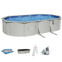 Bestway Hydrium 56369 - 610x366x122 cm - Piscina ovalada para 11-15 personas