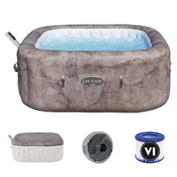 Bestway Lay-Z-Spa Roma AirJet 6001K - 180x180x71 cm - Piscina hidromasaje spa para 5-6 personas