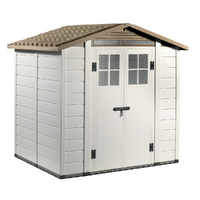 Garofalo Tuscany Evo 200 - Caseta de jard&iacute;n - Con ventanas y puerta de doble hoja