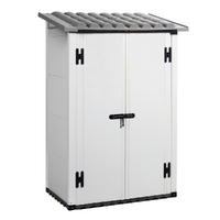 Garofalo Urban 100 - Caseta de jardín - Con puerta de doble hoja - 122.5x82.5x201 cm