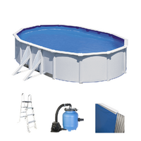 Gre Fidji Ovalada 500x300x120cm - Piscina desmontable de acero - Filtro Aqualoon