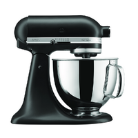 KitchenAid Artisan 5KSM125 Negro Mate - Amasadora con cabeza inclinable