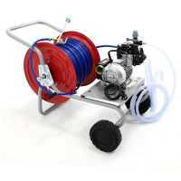 Motobomba fumigadora el&eacute;ctrica con carro - Bomba Comet MC 20/20 - Motor el&eacute;ctrico