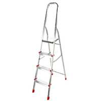 Escalera de aluminio con caballete Alice 4, 4 pelda&ntilde;os, 1,49 m