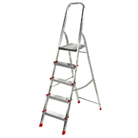 Escalera de aluminio con caballete Alice 5, 5 pelda&ntilde;os, 1,71 m