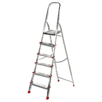 Escalera de aluminio con caballete Alice 6, 6 pelda&ntilde;os, 1,93 m