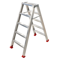 Escalera doble de aluminio 1031, 2x5 pelda&ntilde;os, 1,20 m