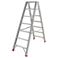 Escalera doble de aluminio 1031, 2x7 pelda&ntilde;os, 1,70 m